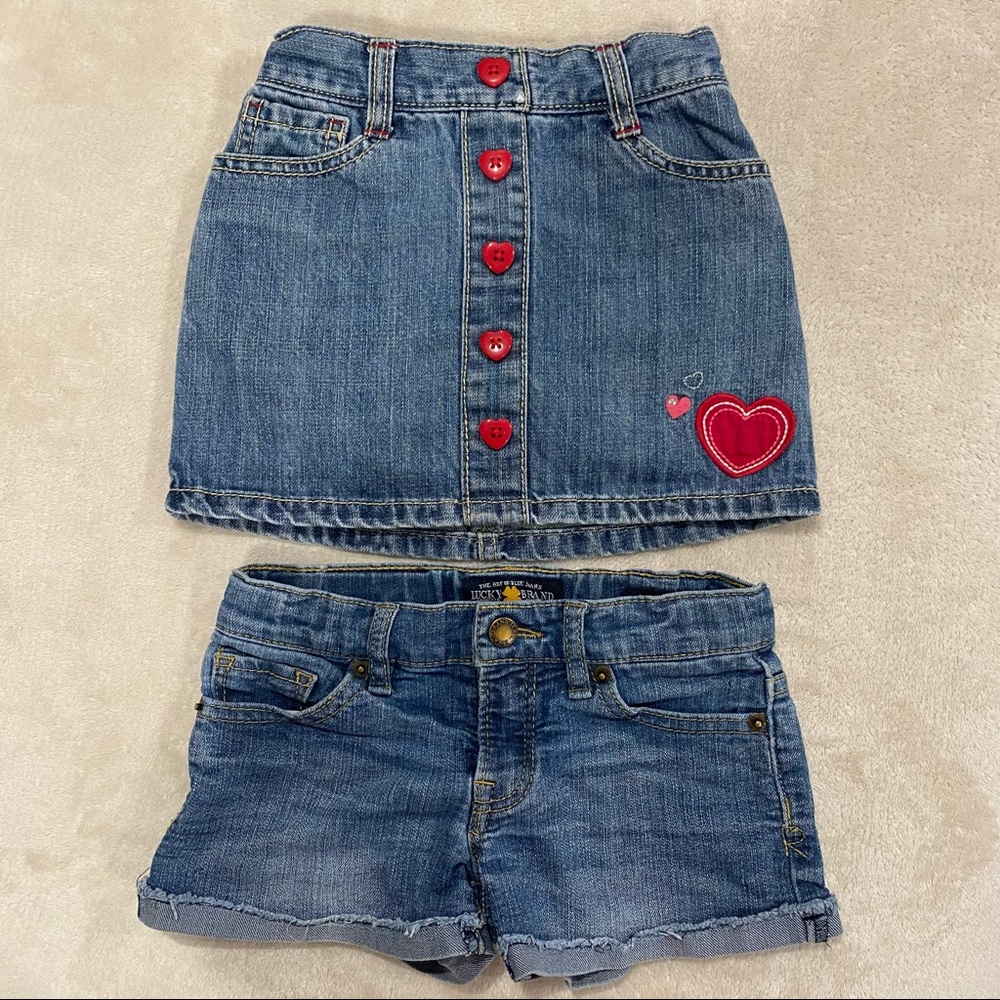 2-Pack Denim Bottoms for Girls